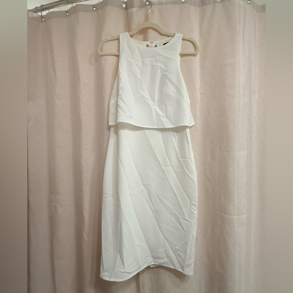 Rag & Bone White Layered Midi Dress